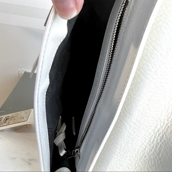 COPY - PROENZA SCHOULER white grainy calf skin Italian leather PS11 Wristlet cl… - Picture 11 of 13